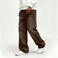 thumbnail image 6 of QQZ Wide‑Leg Baggy Jeans for Men, High‑Waisted Trendy Casual Mens Wide‑Leg Denim Pants for All‑Season Daily Party and Street Wear, 6 of 9
