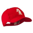 thumbnail image 5 of Chess Piece of a Knight Embroidered Cap - Red OSFM, 5 of 5