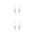 thumbnail image 4 of Pendientes colgantes Jumpingount 1 par Borlas de cadena larga Aleación Plata 2Conjunto, 4 of 6