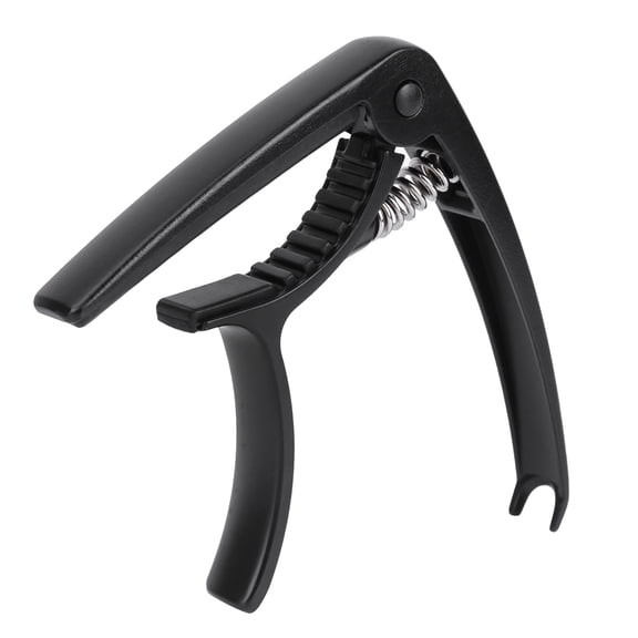 Zinc Alloy Guitar Capo Quick Change Tune Clamp Key Acoustic for Tone Adjusting (Black)
