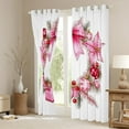 thumbnail image 3 of jejeloiu Bowtie Xmas Wreath Blackout Curtains (2-Pack,38x45),Pink Heart Red Berry,Ultra Soft Decor For Princess, 3 of 6