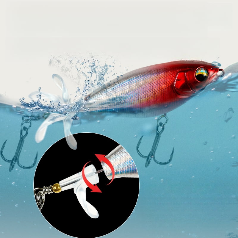 2PC Fishing Lures Jigs Micro Surface Series Tractor Long Casting Floating Fake Bait Freshwater Blue Green White black Red