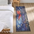 thumbnail image 2 of WOBOGO Red Butterfly Bedside Long Rug Delicate and Soft Modern Indoor Area Decor Non Slip Carpet for Bed Room Corridor Entrance Balcony, 2 of 8