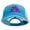 Aqua, variant on Purple Monster Embroidered Low Profile Special Cotton Mesh Cap - Orange OSFM