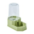 thumbnail image 1 of Dispensador de agua y comedero por gravedad de 3,6 l para perros pequeños, medianos, gatos, conejos, estación de alimentación, suministros de viaje verde, 1 of 8