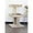 Beige, variant on Artisanal Abode Spacious Cat Tree Perch for Large Cats, Durable Carpet Upholstered Cat Play Tower, Sturdy Wood Construction Brown