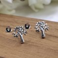 thumbnail image 5 of Meera Jewels Tree of Life Stud Earring Nature Dainty Lucky Charm Good Luck Earrings, 5 of 7