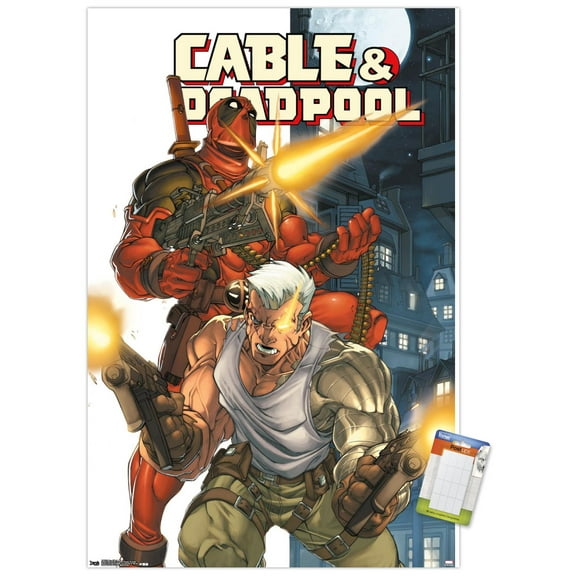 Marvel Comics - Deadpool and Cable Wall Poster, 22.375" x 34"