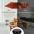 thumbnail image 3 of Best Choice Products 7.5ft Outdoor Solar Patio Umbrella for Deck, Pool w/ Tilt, Crank, LED Lights - Rust, 3 of 6