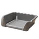 thumbnail image 4 of Inodoro para perros, bandeja sanitaria desmontable con soporte para almohadilla de orina, bandeja para orinar para perros Gris, 4 of 8