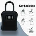 thumbnail image 2 of Key Safe Combination Lock Box 4-Digit Wall Mount Storage Safe Security Outdoor, 2 of 6