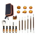 thumbnail image 3 of 11PCS Halloween Pumpkin Carving Kit with Carry Bag Professional Stainless Steel Tools Professional Pumpkin Cutting, 3 of 8