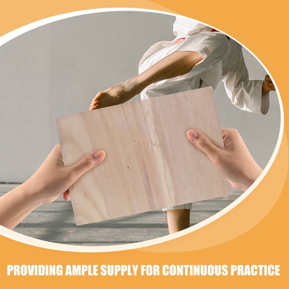 Minkissy Breaking Boards Taekwondo Wooden Training Accessory 6Pcs