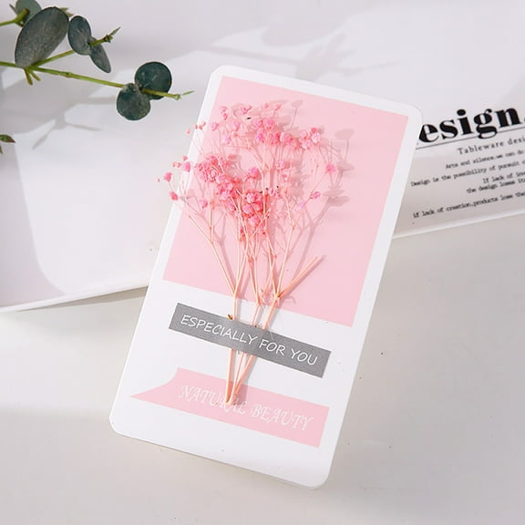 WSBDENLK Mother'S Day Flowers Dried Flowers Greeting Card Diy Greeting Card Mothers Day Cards Thanks Card for Mom