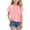 b27-Pink, variant on KPOPLK Girls T Shirts Ruffle Short Sleeve Summer Pleated Crewneck Casual Tops Tees Blouses Size 13-14 Years,White