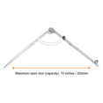 thumbnail image 3 of Uxcell Wing Divider Compass 10 Inch 250mm Adjustable Lockable Compass with Pencil Holder for Geometry Drawing, 3 of 5