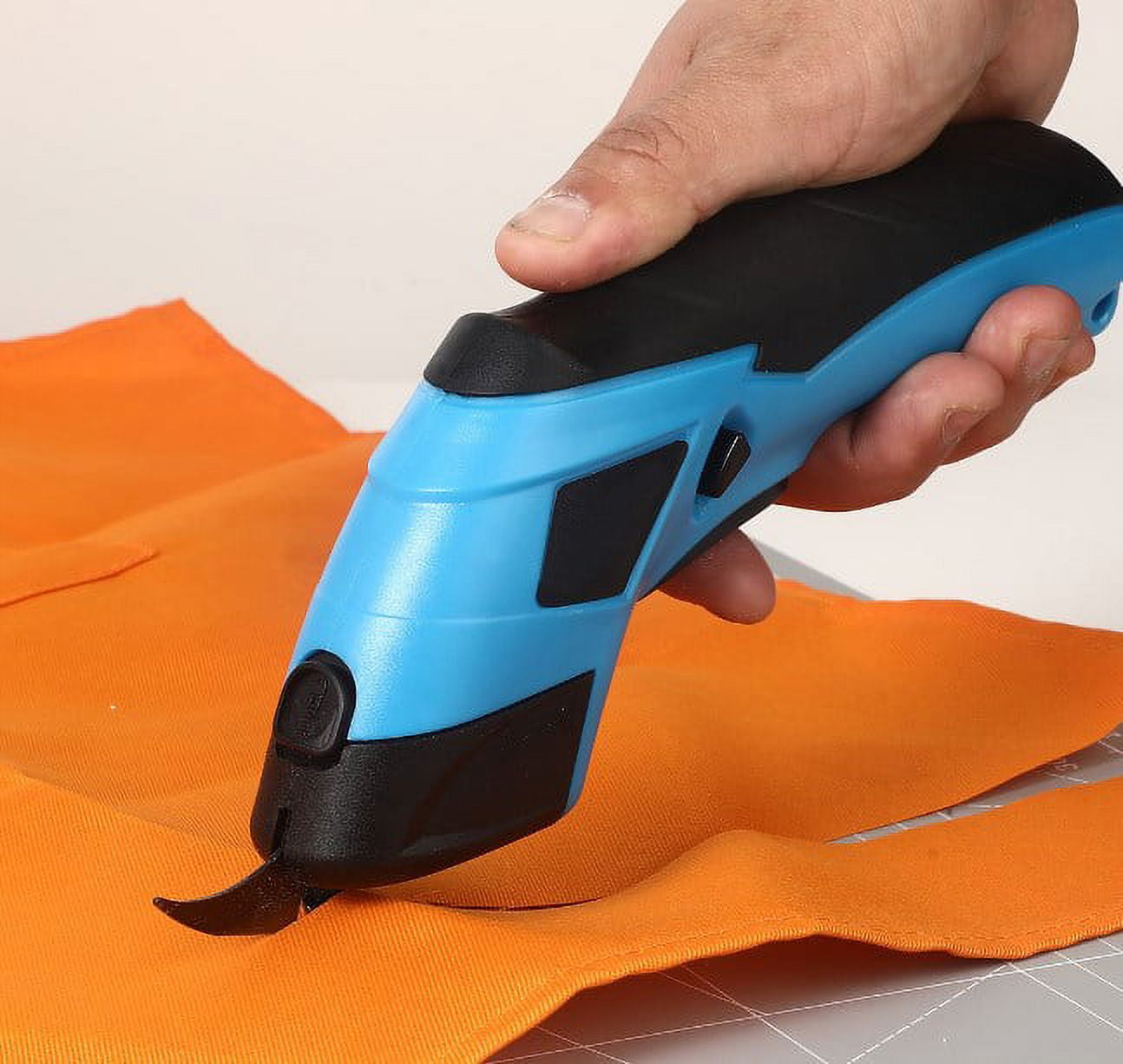Electric Scissors for Cutting Fabric, Cardboard & Plastic  Rechargeable Cordless Electric Scissors with 2 Blades