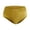 Yellow, variant on Women's Cotton Brief Underwear Women's Panties Women's Threaded Cotton File Seamless Large Size Mid Waist Brazilian Sexy Student Briefs Pack Buttock Briefs
