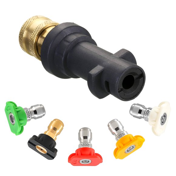 Adaptador para pistola de lavado a presión M MINGLE con 5 boquillas, 2000 PSI