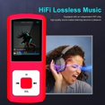 thumbnail image 3 of MP3 Player, Hotechs HiFi 32GB Music Player with Bluetooth 5.0, with Voice Recorder/Video/Photo Viewer/E-Book/FM Radio (Red), 3 of 5