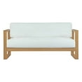 thumbnail image 3 of Modway Upland Outdoor Patio Teak Sofa in Natural White, 3 of 4
