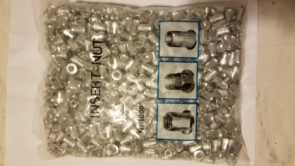 CIRCLE- 100 Pcs 10-32 Aluminum Flange Nutserts Rivet Nut Rivnut Nutsert
