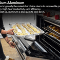 thumbnail image 4 of 12 Pack Aluminum Sheet Pan, Listed Half Size 13 x 9 inch Commercial Bakery Cake Bun Pan, Baking Tray, 4 of 6