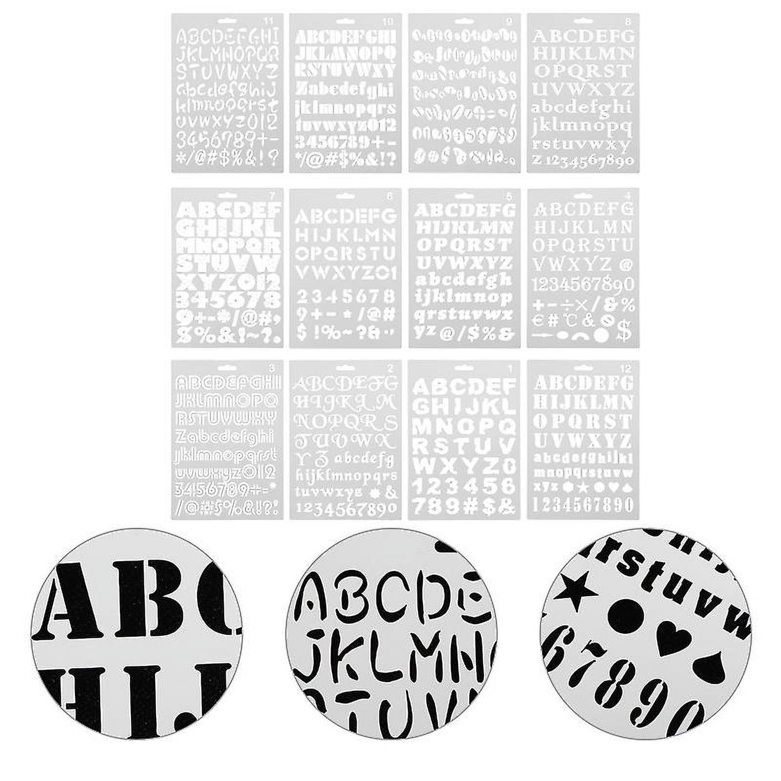 12pcs Journal Stencils