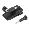 thumbnail image 1 of Camera Backpack Clip, Plastic Metal J Bracket Camera Backpack Strap Mount Stable Anti Slip High Clamping Force  For Skiing, 1 of 8