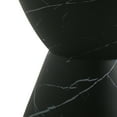 thumbnail image 4 of GDF Studio Black Marble Finish Hourglass-Shaped Outdoor Lightweight Concrete MgO Side Table, 4 of 7