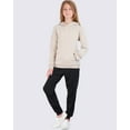 thumbnail image 4 of 3 Pack: Girls' Soft Brushed Fleece Pullover Hoodie Sweatshirt With Kangaroo Pocket (Ages 7-16), 4 of 5