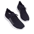 thumbnail image 5 of EKVAHL Orthopedic Lace‑Up Sneakers for Women, Knit Wide Width Non‑Slip Athletic Shoes, Gym Workout Daily Outdoor Running Sneakers Black, 5 of 6