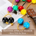 thumbnail image 5 of Uxcell Rhythm African Shaker Kashaka Shaker Ball Kashaka Hand Percussion Instruments with Black Rope, Fit for Party Blue, 5 of 7