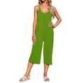 thumbnail image 2 of OutfitShow Women Summer Sleeveless Spaghetti Strap Wide Leg Romper Jumpsuit with Pockets Casual Loose Fit, 2 of 5
