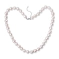 thumbnail image 5 of Yami 7-8 mm Freshwater Cultured White Pearl Necklace 18+2 in with 925 Sterling Silver Clasp Gift for Her, 5 of 11