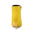 thumbnail image 2 of Unique Bargains Women's Pointed Toe Zip Stiletto Ankle Boots, 2 of 7