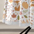 thumbnail image 5 of GZHJMY Autumn Leaves Pattern Round Tablecloth 60inch Indoor Wrinkle Free, Cute Foxes Circular Lace Table Cover Washable for Kitchen Party BBQ Dining Decor Home Decor, 5 of 7