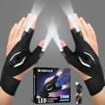 thumbnail image 1 of Guantes de linterna KEZKALS LED recargables para hombre, 1 of 7