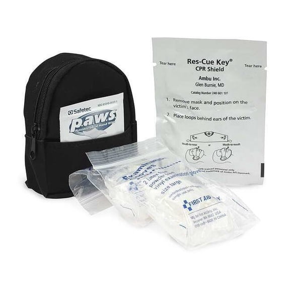 First Aid Only CPR Faceshield,4 Components,3-1/2 in. L M5107