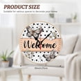 thumbnail image 2 of Christmas Cardinal Poinsettia Round Wall Clock Silent Rustic Holiday Farmhouse Decor, 2 of 5