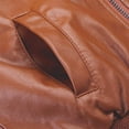 thumbnail image 7 of Cethrio Boys Leather Jackets, Waterproof Zip up Long Sleeve PU Fashion Jackets Brown Size 3-4 T, 7 of 7