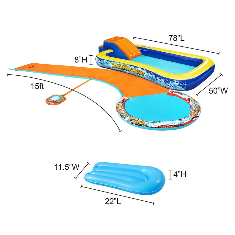 Banzai Aqua Drench 3-in-1 Splash Park for Outdoor Summer Fun Ages