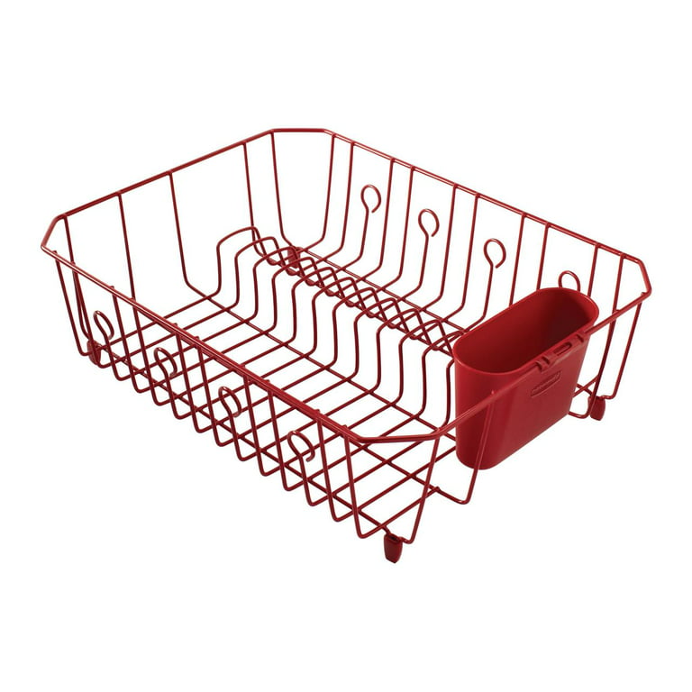 Rubbermaid 13.81 In. x 17.62 In. White Wire Sink Dish Drainer - Groom &  Sons' Hardware