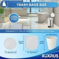 thumbnail image 4 of XUXRUS small trash bags; 10l Pedal Bin Liners 200 Counts ;Strong Wastebasket Trash Can Bin Liners for Bathroom Toilet, Bedroom, Office., 4 of 6
