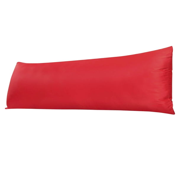 ORGANICTUNE Satin Long Body Pillowcase for Hair and Skin, Silky Slip