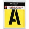 Chartpak Painting Stencil Set, A-Z Set, Manila, 26/Set