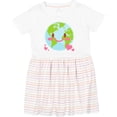 thumbnail image 3 of Inktastic Happy Earth Day with Hearts Girls Toddler Dress, 3 of 5