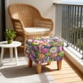 thumbnail image 2 of TSOVTHRID Easter Egg Daisy Floral Print Ottoman Cover Square, Stretch Ottoman Cover Square Folding Storage Stool Furniture Protector Soft Slipcover for Living Room Easter Decor, 2 of 6