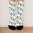 thumbnail image 2 of WKSCLPAI 67 Socks Funny Meme Mason Novelty Six Seven Crew Socks for Boys Girls Novelty 6 7 Baseball Socks for Men Women Unique Gifts(One Size Fits Most, Style A), 2 of 7
