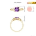 thumbnail image 4 of ANGARA Natural 0.8 Ct. Amethyst Solitaire Ring in 14K Yellow Gold for Women (Ring Size: 4), 4 of 9
